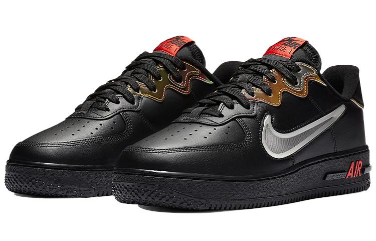 Nike Air Force 1 React Черный Светящийся Хабанеро Красный CN9838-001