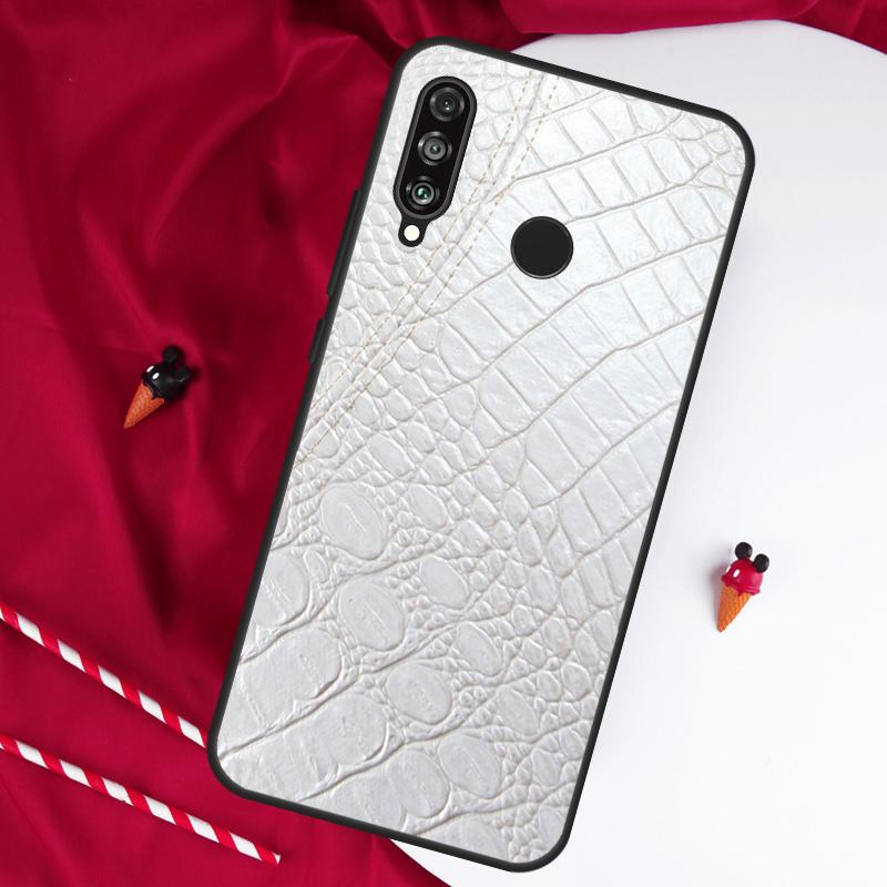 Чехол с принтом под крокодила для Huawei Nova 7i 8i 11i 12i 12s 10 9 SE Y90 Y60 Y70 Y72 Y61 Y91 P60 Pro P30 P40 Lite
