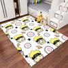 Anime Ninja Pattern Carpet suitable as a non-slip mat for the living room or bedroom sofa