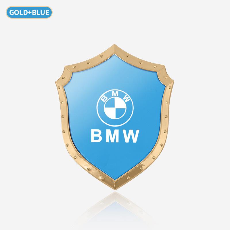 ZFAL7 3D Decal Motorcycle Sticker Stainless Steel Car Creative Styling Decoration Sticker For BMW M F10 F20 E92 E93 X1 E43 E53 E63 E84