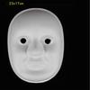White DIY Hand-Painted Mask Handmade Half Face Mask Japanese Cosplay Blank Mask  Party