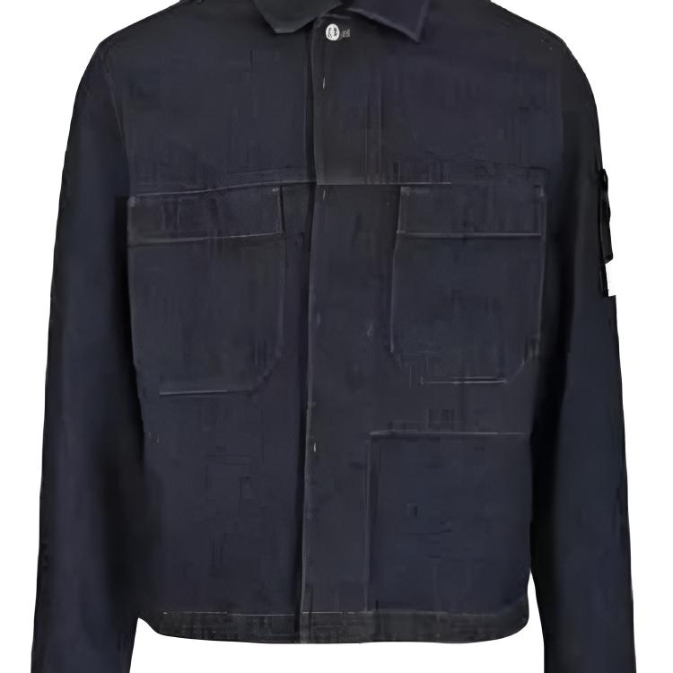 Stone Island FW25 Denim Research Series Solid Color Single-Breasted Long Sleeve Denim Jacket Men jackets K2S15Q100027S00J7-VJ201