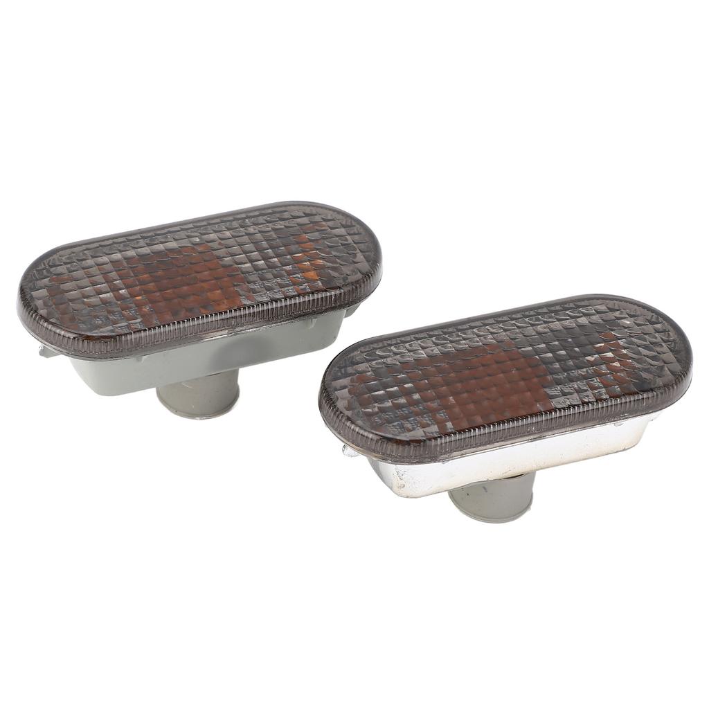 Пара корпусов боковых указателей поворота Долгий срок службы Устойчивые к царапинам 1J5949117 Замена для Seat Arosa Дымчато-черные