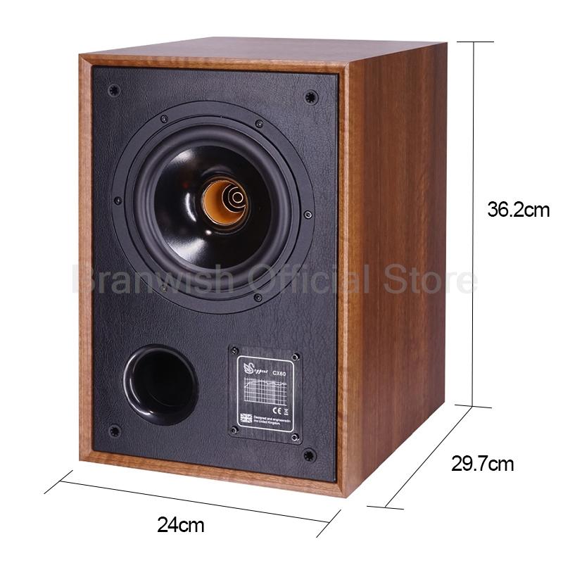 6,5-дюймовый Hi-Fi Сабвуфер Мощная Акустическая Система Пассивный Полочный 2.0 Коаксиальный Динамик Коробка для Объемного Звука Настольный Динамик Звуковая Коробка Динамик