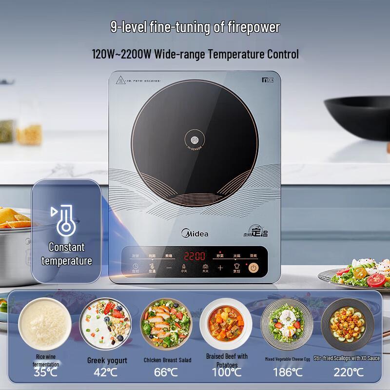 Midea Мощная индукционная плита и керамическая плита