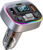 FM-трансмиттер, Bluetooth 5.3, FM-подключение, Bluetooth автомобильный передатчик, PD30W + QC3.0, Быстрая зарядка,