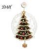 Glass Mirror Hanging Light Christmas Suction Cup Window Light, Santa Claus Xmas Tree Warm Glow Home Decor Snowman Ornament, Holiday Party Acrylic
