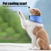 Охлаждающий ошейник для собак, летняя дышащая охлаждающая бандана для домашних животных, регулируемый мгновенно охлаждающий ледяной шарф, шейный платок для собак от солнечного удара для маленьких и больших собак