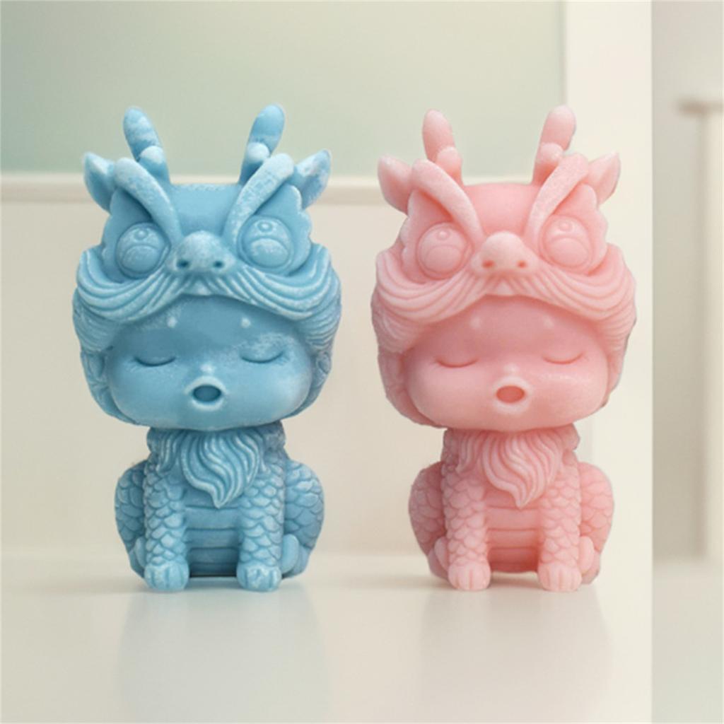 Dragon Silicone Mold Lovely Animal Candle Mould Handmade Scented Candle Making Mold Soap Mould DIY Candy Decorations