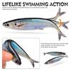 3Pcs Floating Soft Mackerel Baits Fishing Lure Dragging Swinging Swimming Baits Soft Artificial Swimbait Fishing Tackles
