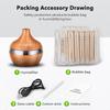Electric  Diffuser Air Humidifier Essential  Oil Diffuser Ultrasonic Wood Grain Humidifier USB Mini Mist Maker Oil Essential