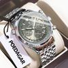 POEDAGAR Luxury Fashion Men Watch Stainless Steel Waterproof Luminous Quartz Male Clock Date Chronograph Military Men's Watches