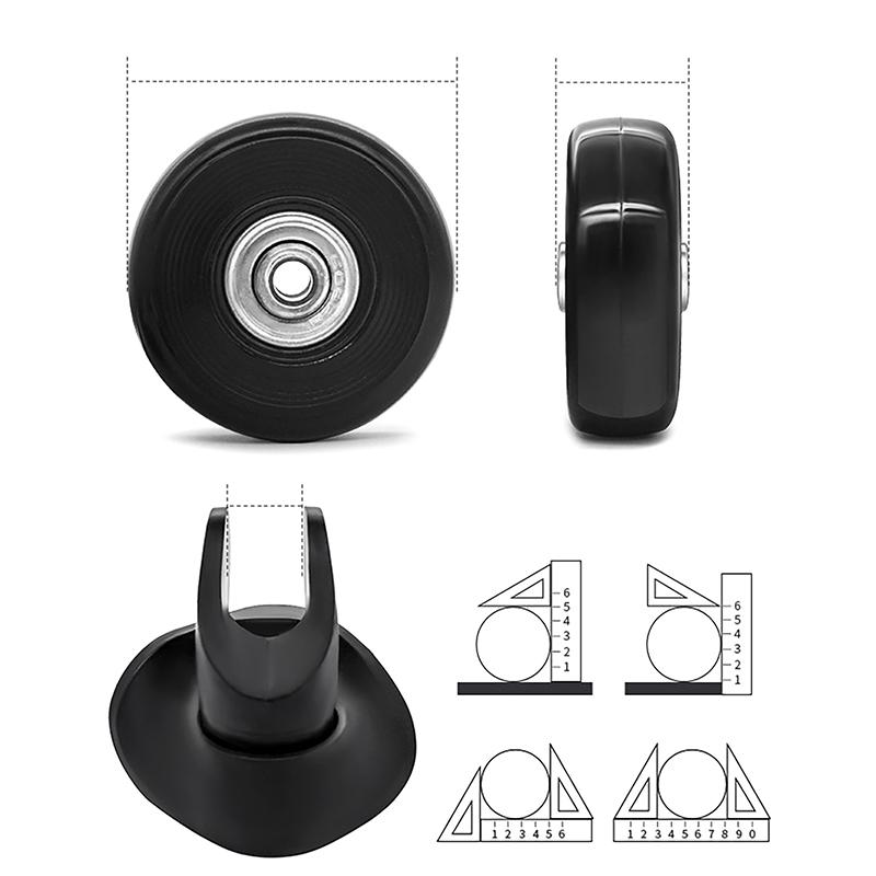 Luggage Wheel Replacement Suitcase For Wheel Trolley Rolling Durable Silent Belt Repair Tools Travel Accessories