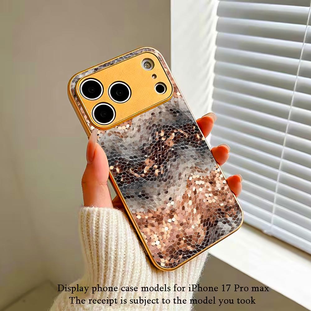 Красочный гальванизированный стеклянный чехол для телефона iPhone 17 16 15 14 13 12 11 Pro Max Plus 16E 17Air