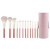 Праздничный набор кистей для макияжа из 12 штук: Мягкая щетина для хайлайтера, теней для век и румян.
