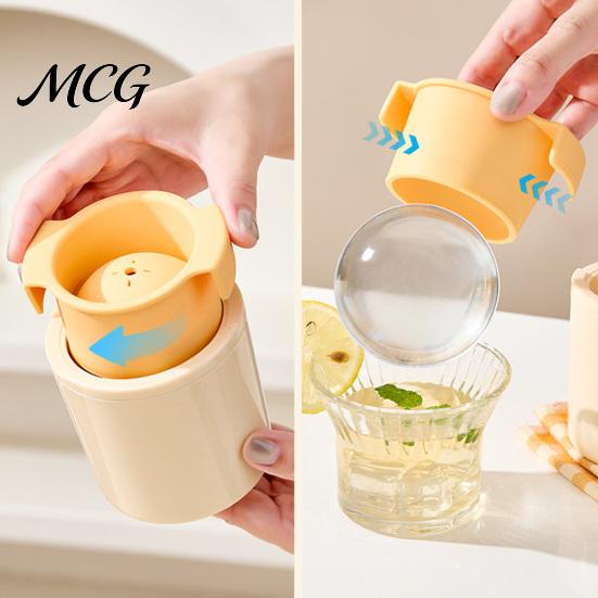 Spherical Ice Mold Silicone Ball Maker Cup, Easy Release Freezer Sphere Mold, Cup Food Grade Whiskey Cocktail Drinks Making for Kitchen Leak-proof
