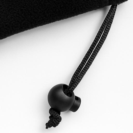 Fleece Neckerchief Scarf Solid Color Adjustable Drawstring Warm Polar Fleece Riding Face Guard Cold Weather Scarf