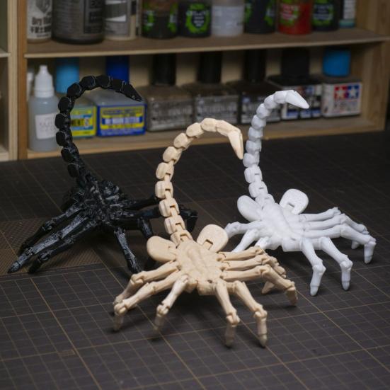 3D-печатная фигурка скорпиона, подвижные суставы, фигурка скорпиона, шарнирная модель животного, игрушка-фиджет, домашний офис, книжная полка, украшение для рабочего стола, орнамент