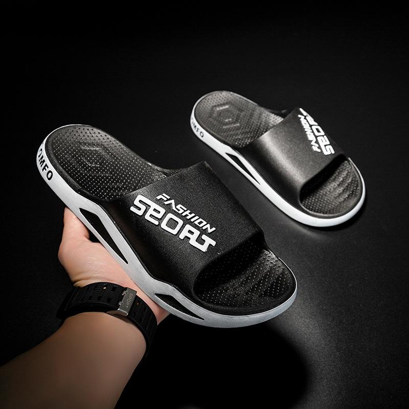 Large Size New Cool Slippers Men's Summer Soft Non-slip Home Indoor Leisure Bathroom Bath Sandals