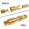 Детали Быстроразъемный соединитель для природного газа Пропановый газ Твердая латунь
