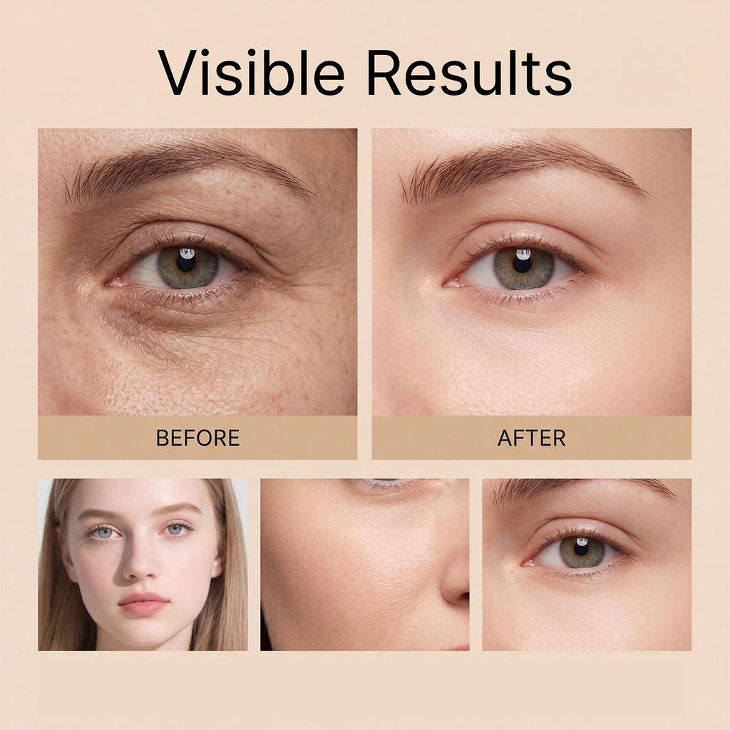 AMZ collagen eye cream, eye essence, eye care set, gentle moisturizing, light texture of eye skin, easy to apply, daily eye care 1set