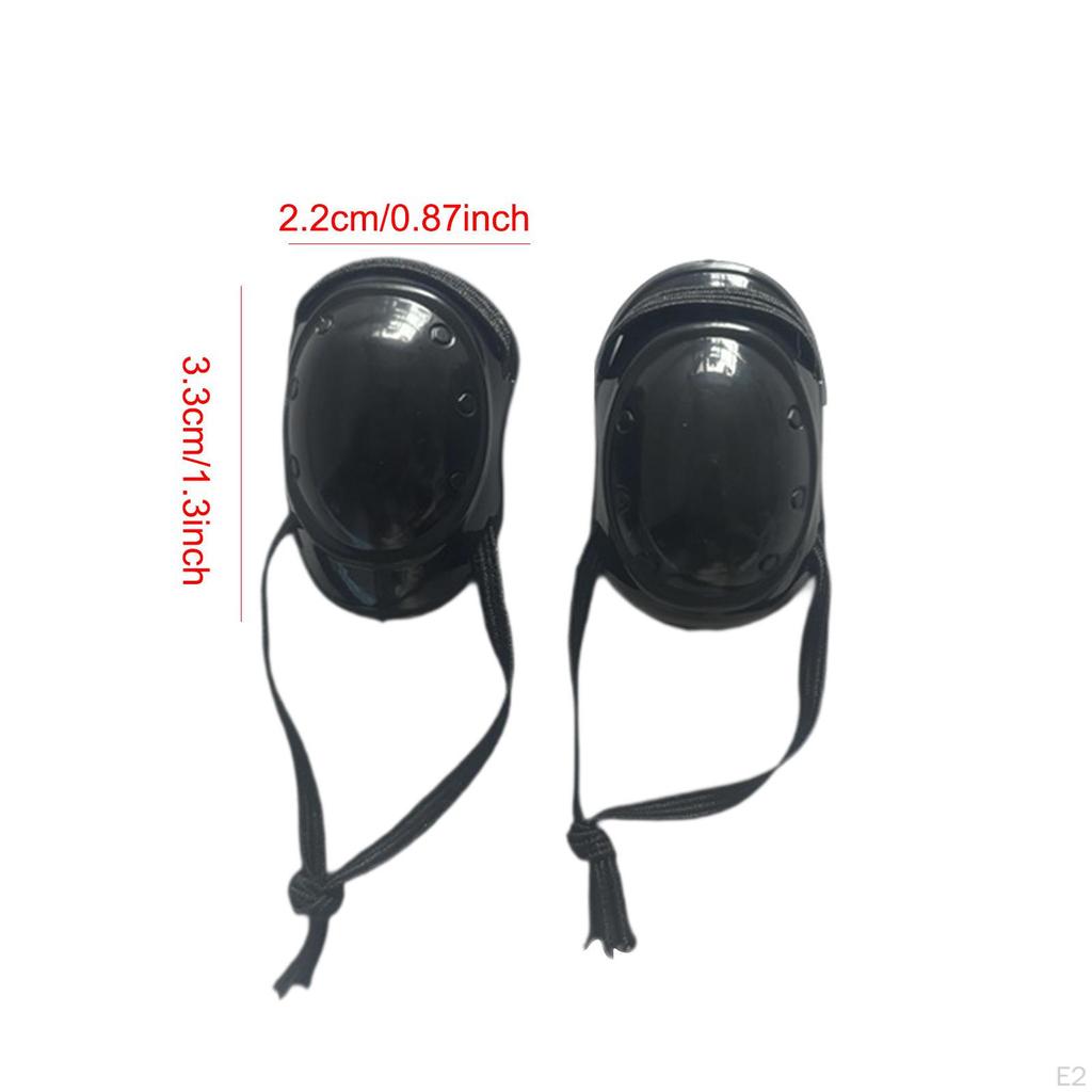 2 Pieces 1/6 Scale Doll Knee Pads, Clothing Handmade, Stylish Figure Costume for 12inch