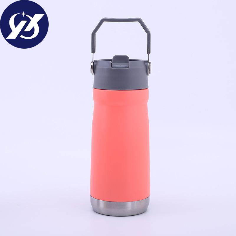 Портативный спортивный чайник из нержавеющей стали 304, портативный горшок для альпинизма большой емкости, автомобильная чашка с соломой