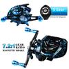 Metal Droplet Wheel 3+1BB Magnetic Brake Lure 7.2:1 Fishing Line Wheel Fishing Black Sea Fishing Wheel Fishing Gear