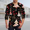 Men's T Shirt O-Neck Clothing Apparel Outdoor Long Sleeve Print Fashion Designer Vintage