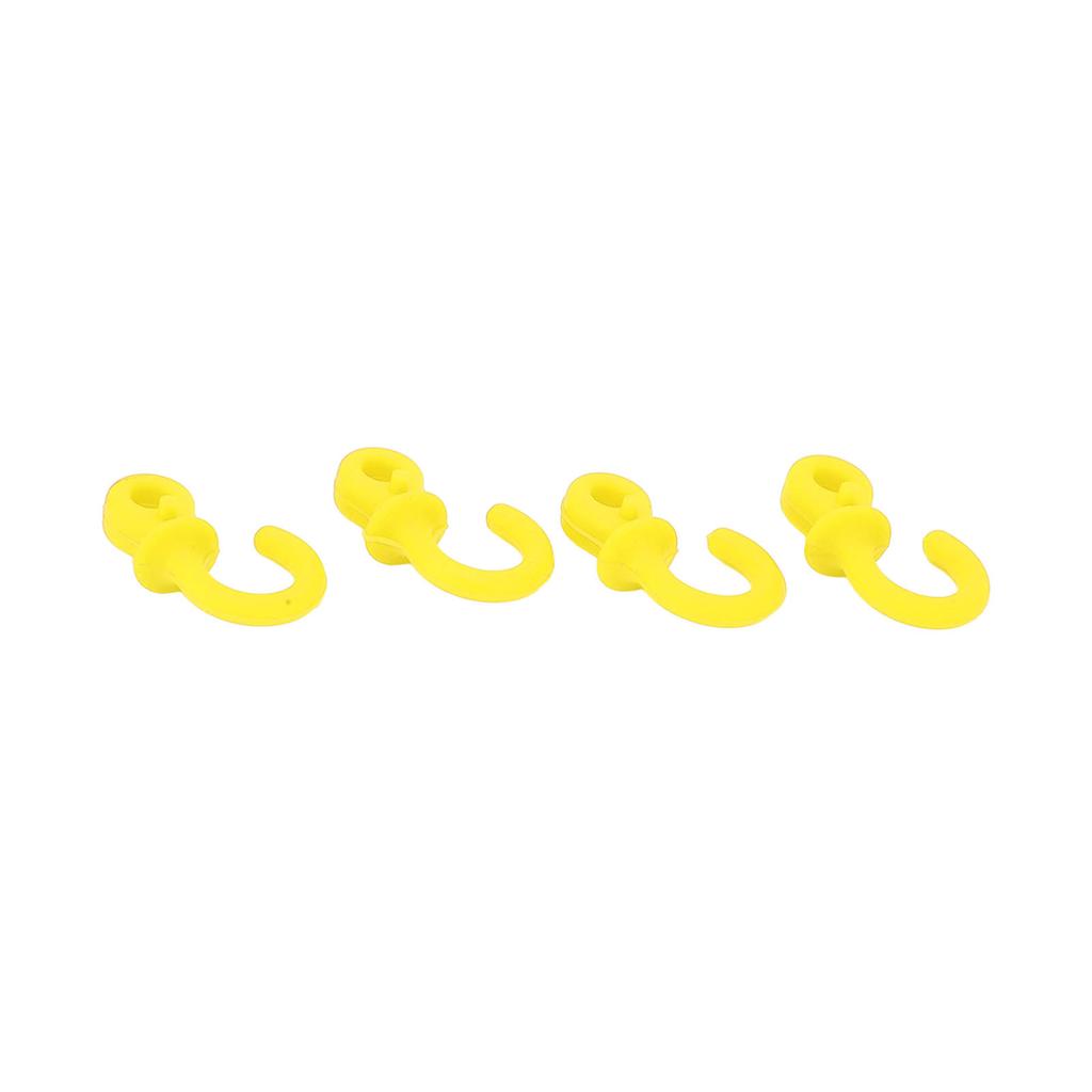 4Pcs Archery Bow String Silencers Monkey Tail Compound Bow String Stabilizer Shock Absorption for Ourdoor TrainingYellow