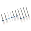 10pcs Ceramic Ceramic Nail Drill Bit Set  Nail Surface Polishing And Shaping