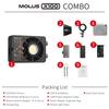 Flagship ZHIYUN MOLUS X100 COMBO LED Video CRI TLCI Brightness Control via Bluetooth and Warranty [Official Store] Light, 100W, 2700K-6500K, 95+, 97+,