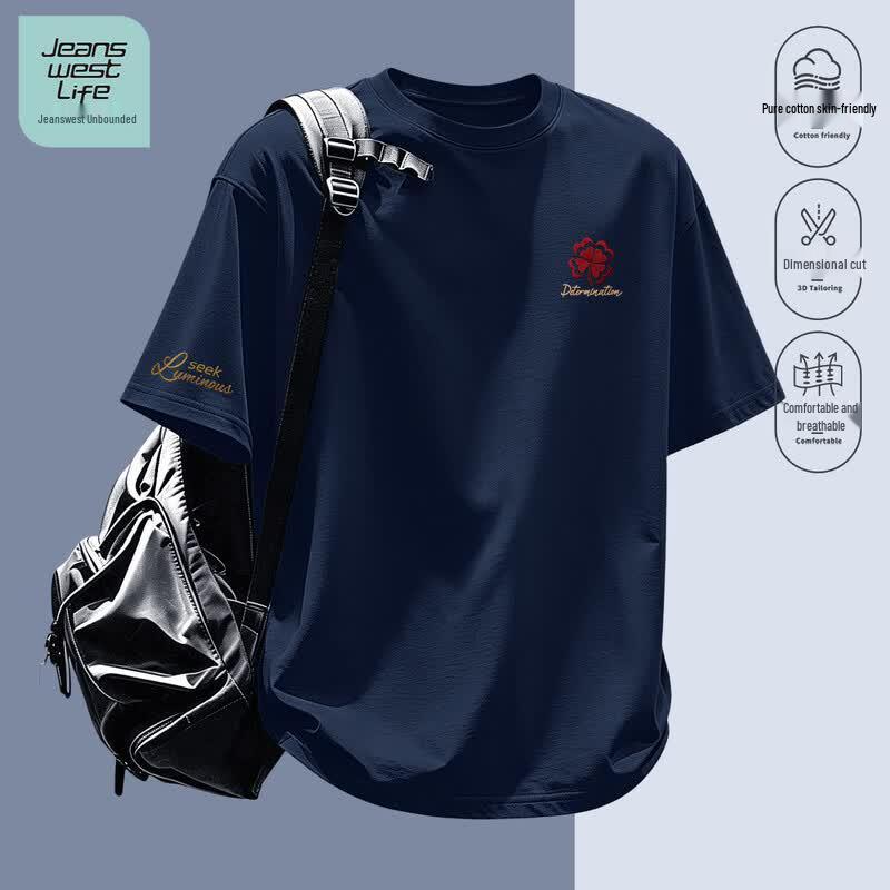 Мужская футболка Jeanswest LIFE 2026 из плотного хлопка