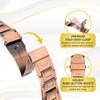 Premium Pure Copper Bracelet for Men with Deployant Clasp Design Wristband Jewelry Gifts