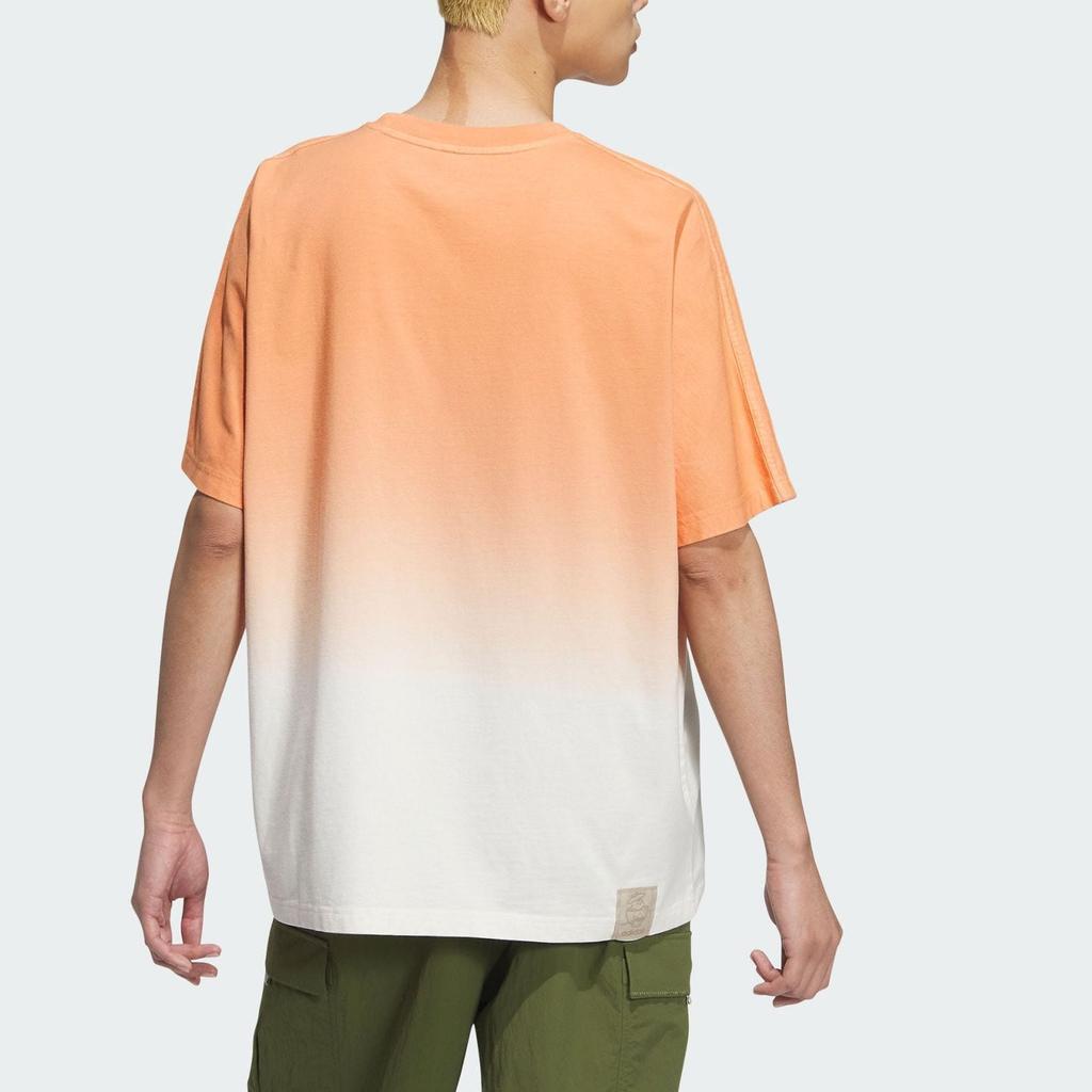 Adidas Originals T Shirt Unisex Light Khaki Brown/Pink White JG1525