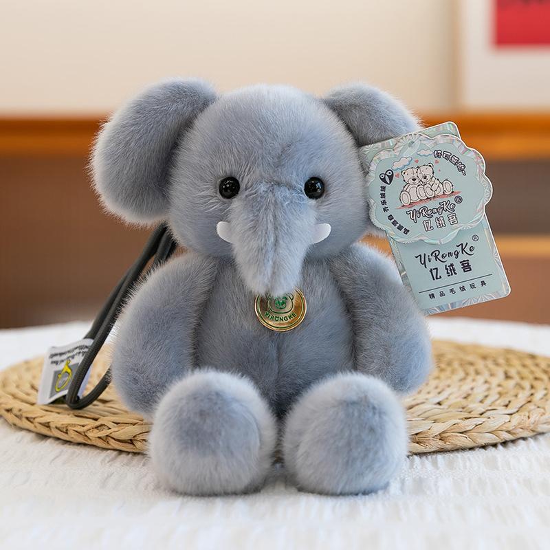 Cute jumping little animal doll panda rabbit cat bear doll palm treasure plush toy long leg doll