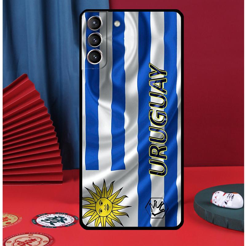 Uruguay Flag Phone Case For Samsung Galaxy S25 Ultra S9 S10 S20 S21 S22 Plus S23 FE S24 Ultra Back Cover
