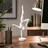 Элегантные подарки для любителей танца 3D-печатная фигурка для художественной гимнастики, Современная минималистичная арт-скульптура, Украшения для рабочего стола дома и в офисе, Стойка на руках, Балет