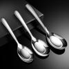 Home Cooking Stainless Steel Kitchen Soup Spoon Flatware Dinner Scoop Tableware