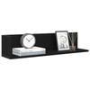 VidaXL Wall Shelves 2 Pcs Black 75x16.5x16.5 Cm Engineered Wood, Floating Shelf, Hanging Shelf, Wall Shelf 860032