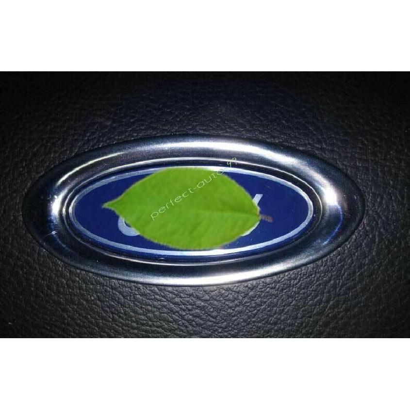 For Ford Escape Kuga 2013-2019 Silver Titanium Steering Wheel Horn Button Ring