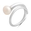Серебряное кольцо с натуральным жемчугом, вес изделия 5,17 гр (2185024)