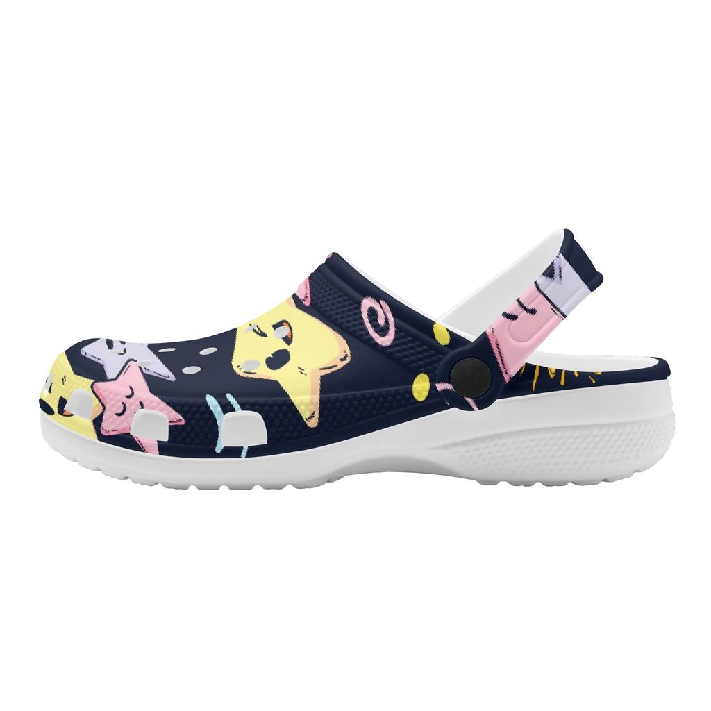 Trendy Printed EVA Clogs Sandals Women Men Ventilated Breathable Slip On Casual Slippers Soft Sole Summer Shoes Daily Comfort Wear