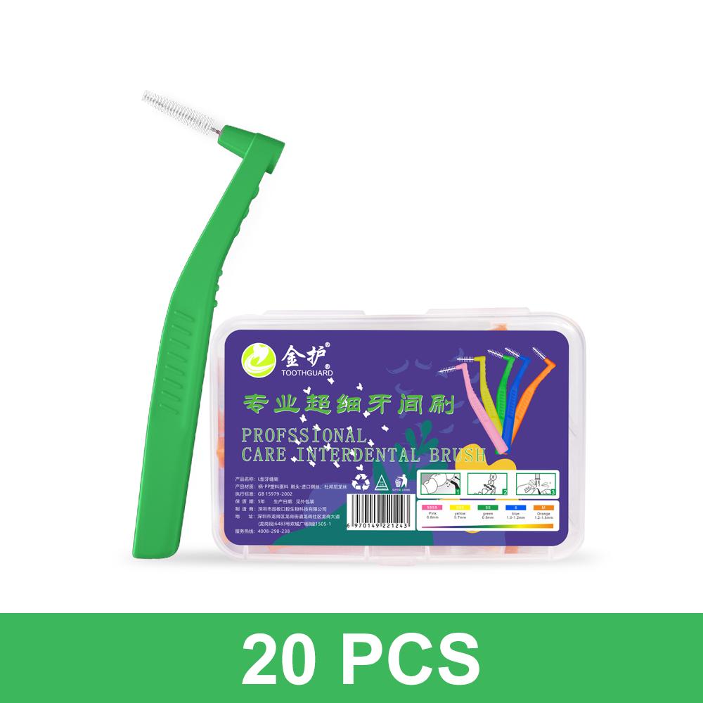 Угловая межзубная щетка для ортодонтических брекетов Микромягкая щетка для чистки зубных брекетов L-образные щетки с короткой ручкой