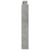Headboard with Storage and LED Lighting Concrete Grey Wood Based Material