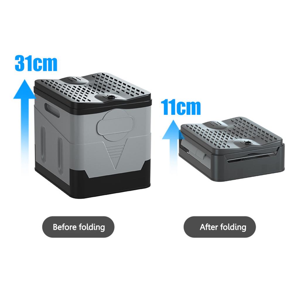 Camping Folding Toilet Movable Car Toilet Bucket Emergency Portable Outdoor Toilet for Self-driving Travel Portable Trash Can