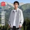 MINISO Мужская оксфордская рубашка с длинным рукавом