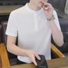 Новая летняя футболка для молодежи из хлопка и льна с коротким рукавом и круглым вырезом, популярная на Douyin.