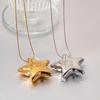 Non Fading Star Necklace Hanging Collarbone Chain Unique Gold Pendant  Women's Jewelry Gift