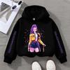Hoodies Sweatshirts Girls Cartoon Girl Hooded Sweatshirt Children's Fashionable Casual Top Casual Girl's Clothing